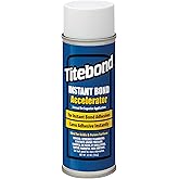 Titebond Instant Bond Accelerator Spray &ndash; Clear, 5.5 Oz., 6319 | CA Glue Accelerator Spray (5.5 oz): Fast-curing agent speeds set times on porous wood &amp; gaps; won't mar finishes or plastics.