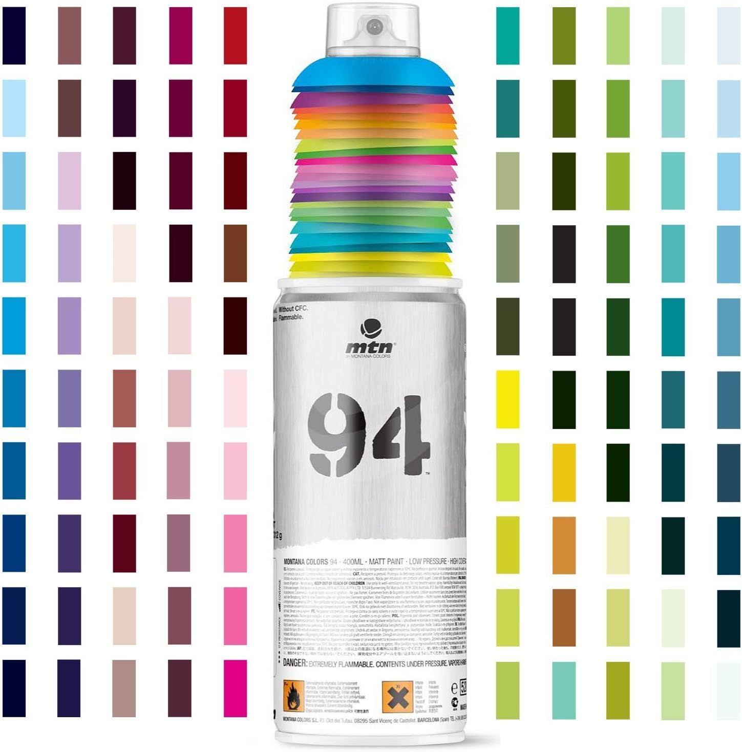 mtn paints 94R-7040 - MTN 94 Spray Paint Pearl Grey - 400ml