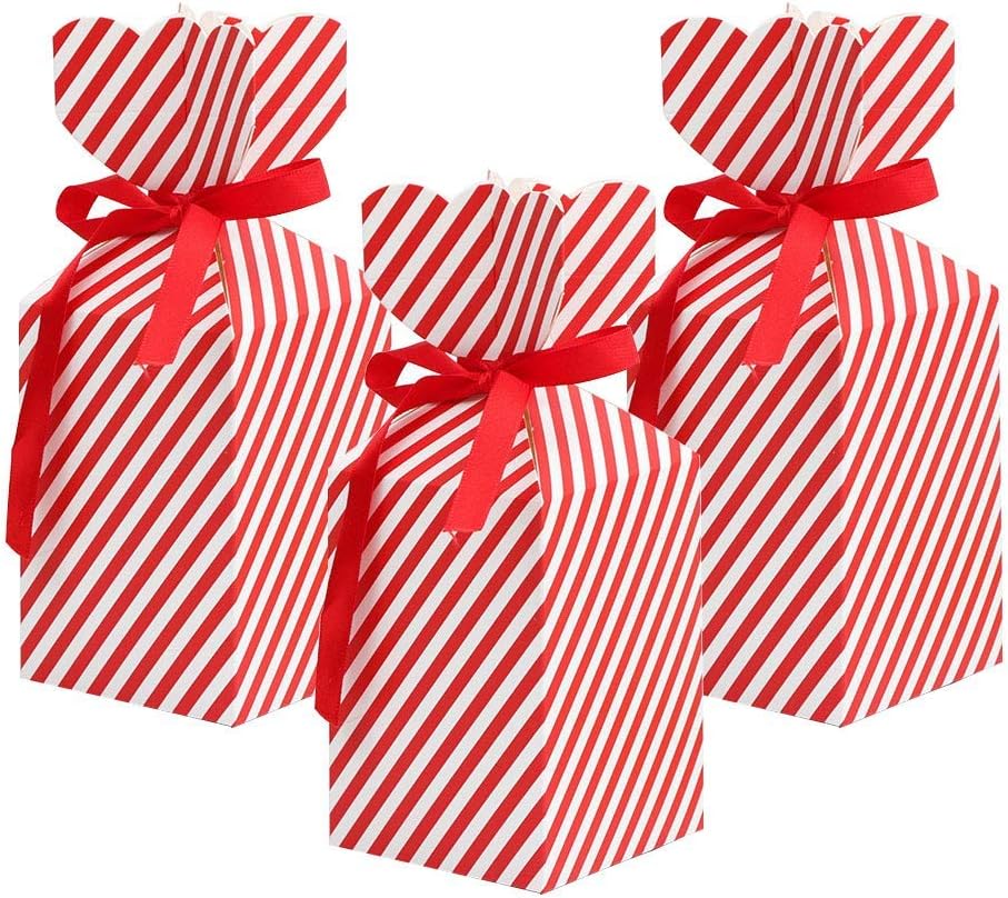 50Pcs Candy Box for Favor Christmas Box Gift with 50