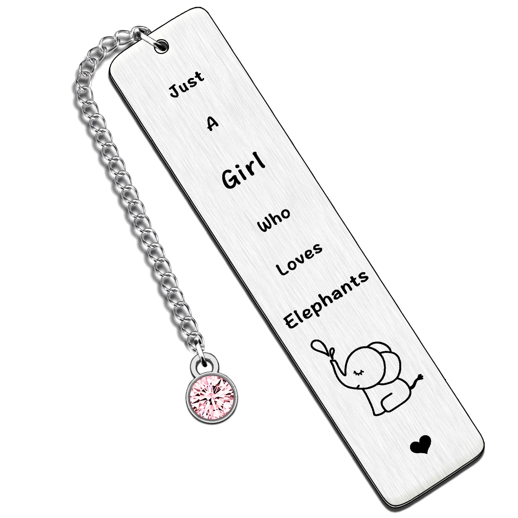 HULALA Elephant Bookmark Gifts for Girls Birthday Christmas Presents Friend Elephant Lover Just A Girl Who Loves Elephants
