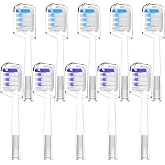 Toothbrush Heads Replacement Compatible with Laifen Wave Electric Toothbrush, Super Clean and Whitening - Transparent, 10 Pac