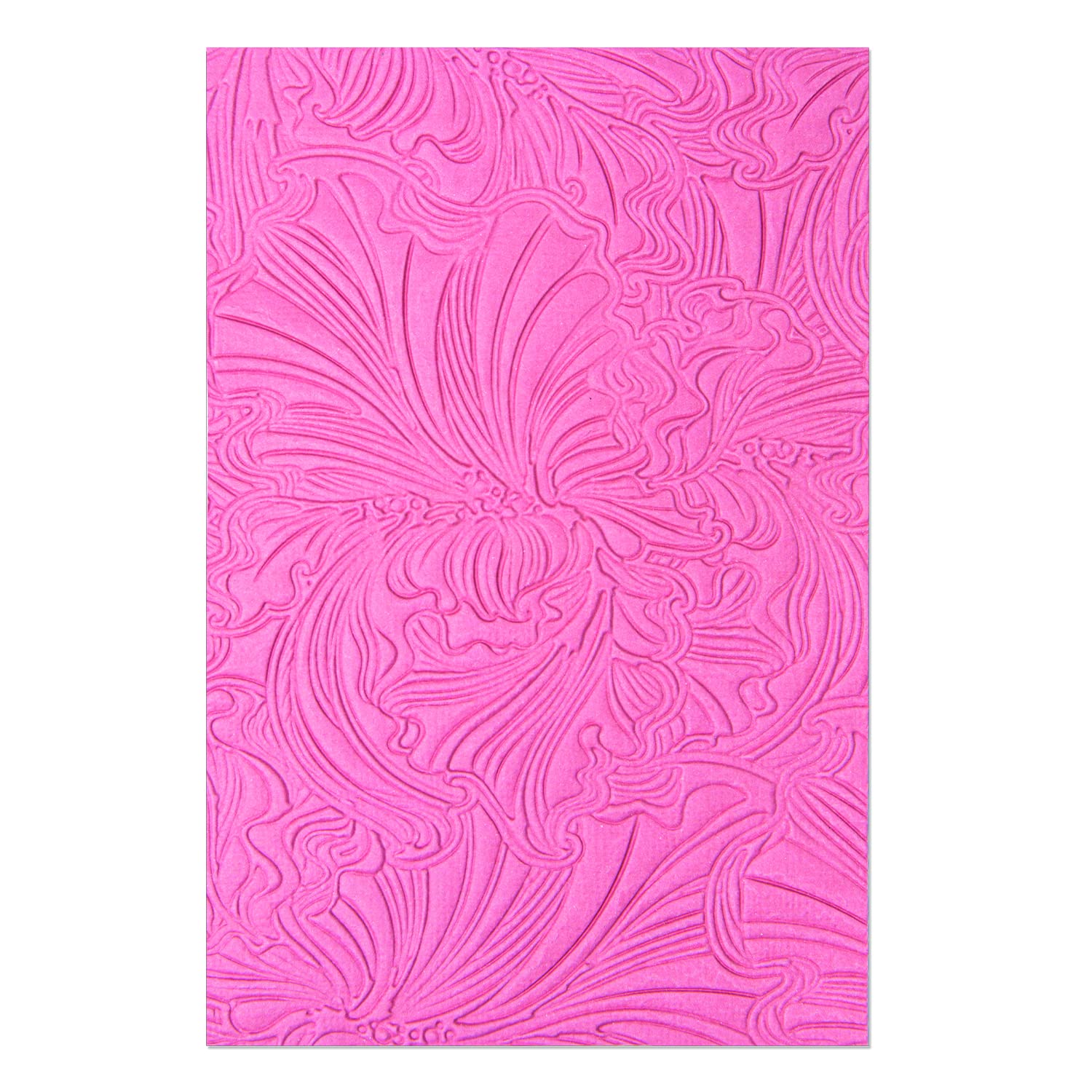 Sizzix 3-D Textured Impressions Embossing Folder Abstract Flowers, 665598, One Size