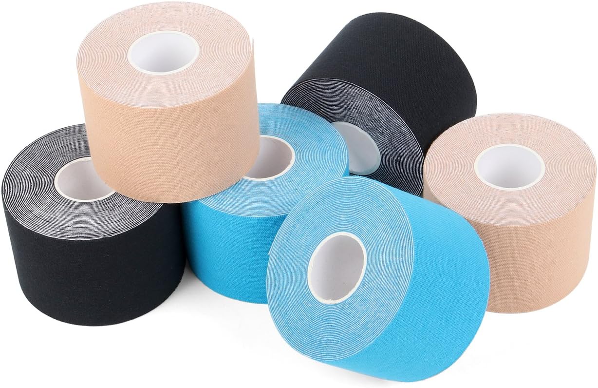 Kinesiology Tapes 6 Rolls, Waterproof Physio tape Muscle Tape for Injured Muscle Recovery & Joints Support - Image 3