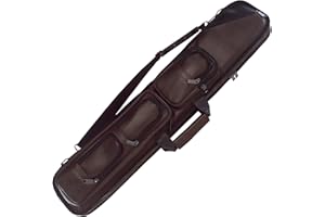 Pro Series LC5 Premium Soft Brown Leather Pool Cue Case, Brown