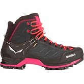 Salewa Women's Mountain Trainer Mid GTX Alpine Trekking Boot | Hiking, Alpine Climbing, Technical Approach | Gore-Tex Breathable Waterproof Protection, Vibram Sole, Durable Leather and Fabric Upper