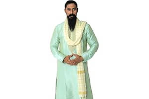 LADY DWIZA Indian Traditional Kurta Sherwani Dupatta Shawl Scarf For Men (Only Dupatta)