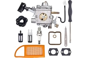Mikatesi C1Q-S183 BR600 Carburetor for Stihl BR500 BR550 BR600 BR700 Backpack Leaf Blower Replaces Zama 4282-120-0606 Parts - with 4282 141 0300 Air Filter Tank Vent Clearance Setting Kit