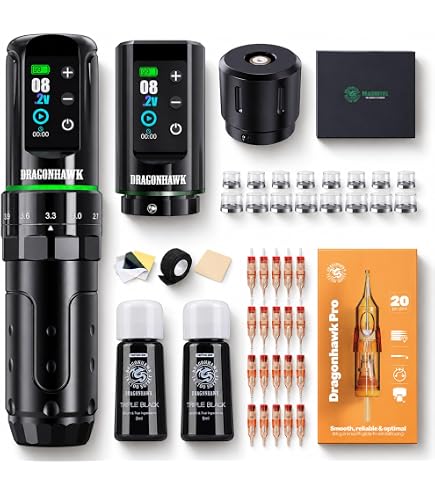 Amazon.com: Dragonfly Máquina de tatuaje rotativa Authenitc X2