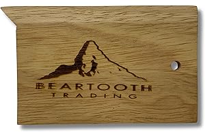 Beartooth Trading Wood Ice Scraper - Sustainable Wood Ice Scraper for Snowboarding, Splitboarding, and Skiing - Great for Removing Ice and Snow from Bindings and Surfaces