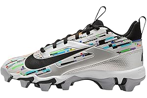 Nike Alpha Menace 4 Shark Big Kids' Football Cleats (IF0115-001, Photon Dust/Wolf Grey/Metallic Silver/Black)