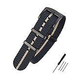 WOUKUP Premium Weave Nylon Watch Band 20mm 22mm