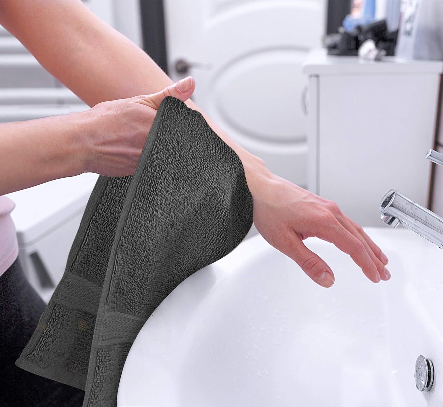 Utopia Towels Premium Grey Hand Towels - 100% Combed Ring Spun Cotton, Ultra Soft and Highly Absorbent, 700 GSM Exrta Large Thick Hand Towels 16 x 28 inches, Hotel & Spa Quality Hand Towels (6-Pack): Home & Kitchen