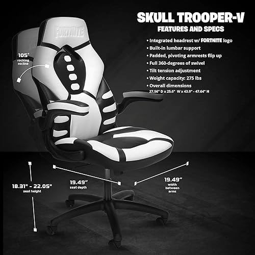 RESPAWN Skull Trooper-V Fortnite Gaming Reclining Ergonomic Chair
