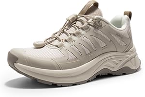 NORTIV 8 Women's Quick Laces Hiking Shoes Lightweight Walking Outdoors Trekking Trails Camping Casual Sneakers