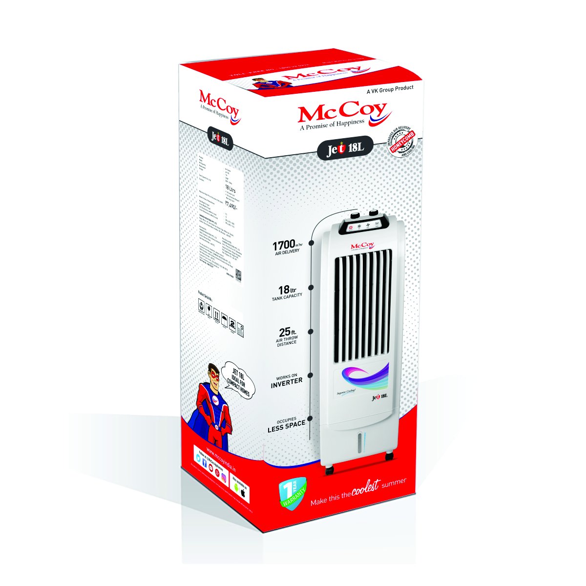 mccoy cooler jet 18l