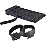 Hmrope 60PCS Fastening Cable Ties Reusable, Premium 6-Inch Adjustable Cord Ties, Microfiber Cloth Cable Management Straps Hoo