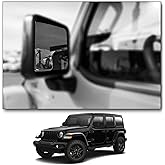 Custom Blind Spot Mirrors- Compatible with 2018-Present Jeep Wrangler | blind spot mirrors compatible with Jeep Wrangler JL 2