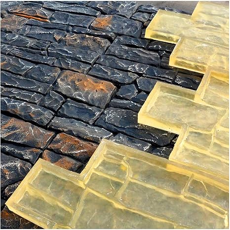 Set Of Polyurethane Mold Forms Rock Stone Texturing Skin Slate