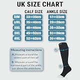 360 Relief Open Toe Compression Socks 15-20 mmHg L/XL Black (1 Pair) view 3