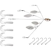 Yum Lures Yumbrella Ultralight Flash Mob 5 Wire, White