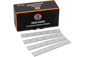 Myers Tire Supply King Point 1/2oz Gray Steel Adhesive Tape Stick-On Wheel Weights, Low Profile, for Cars, Trucks and SUV’s, 288 Pieces