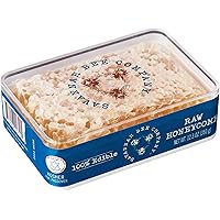 Pure Raw Acacia Honeycomb by Savannah Bee Company - Comes in a Beautiful Gift Box and a Honeycomb Knife - All Natural, Organi