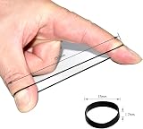 TONGTLETECH Mini Hair Rubber Bands 500 Black Soft Elastic Braiding Ties view 2