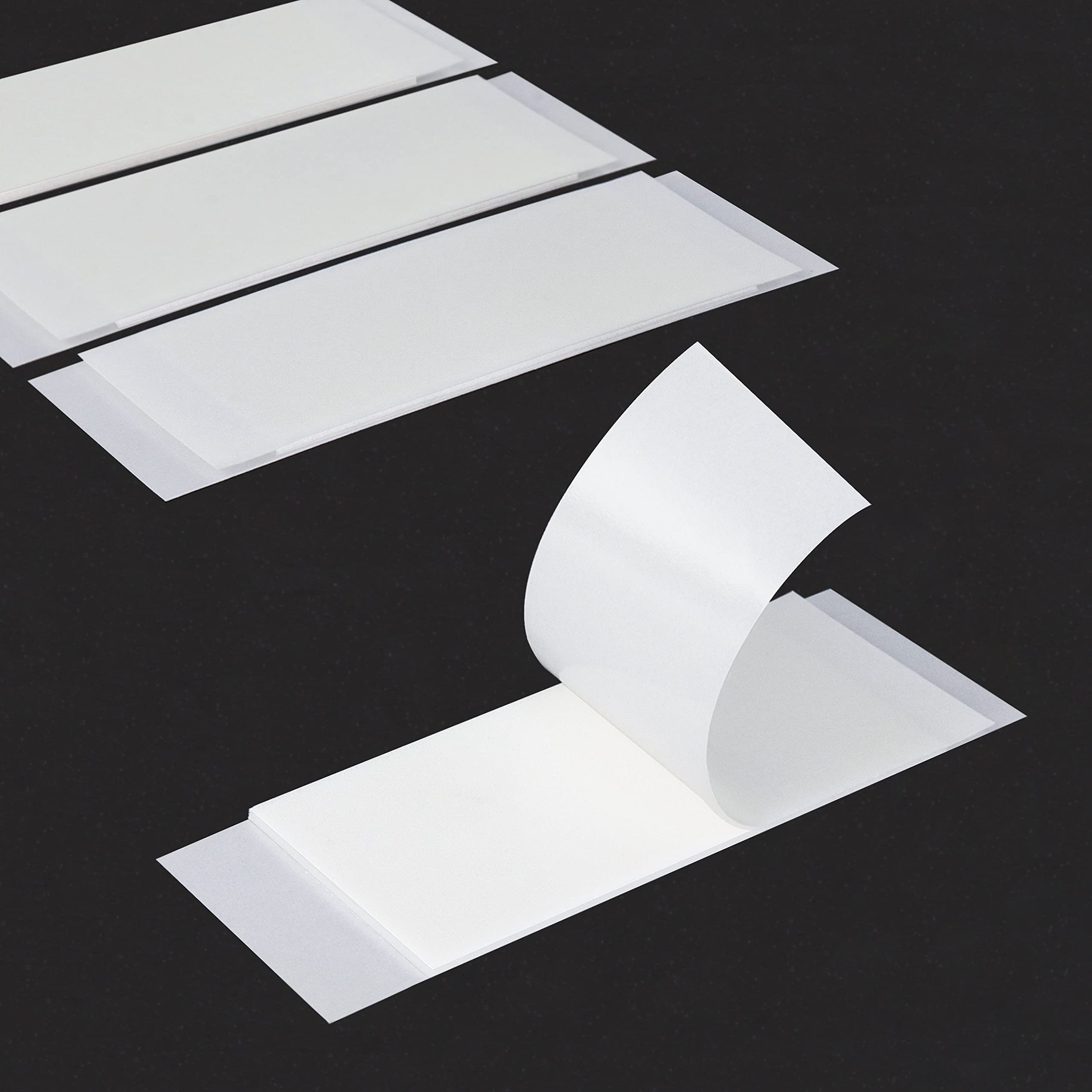 Mounting Strips | Double-Sided Strong Adhesive | 25 x 50 mm | 1 mm Thick | Choice of Quantity / 50 Pieces