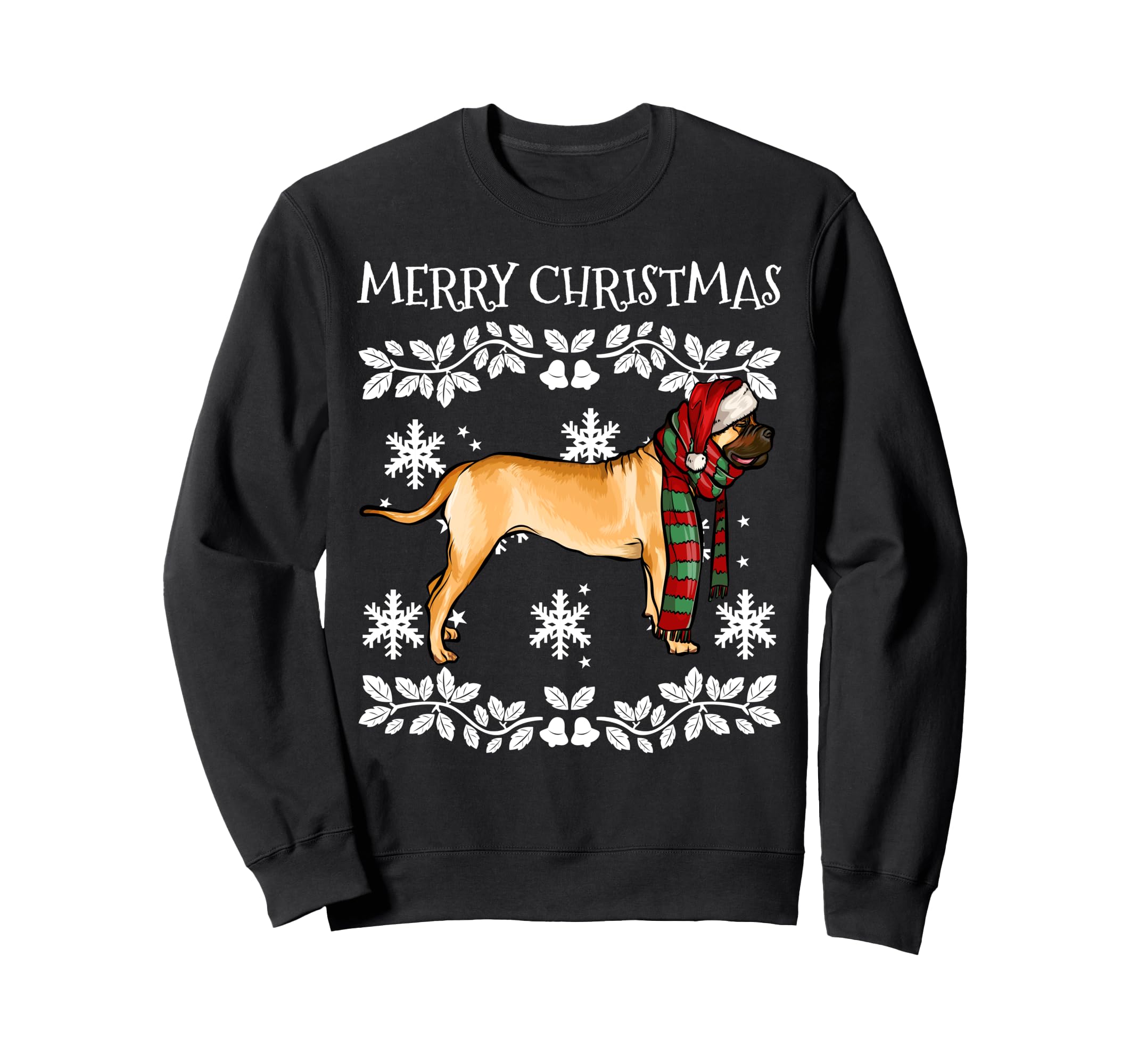 Merry Christmas Ornament Bullmastiff Xmas Santa Sweatshirt