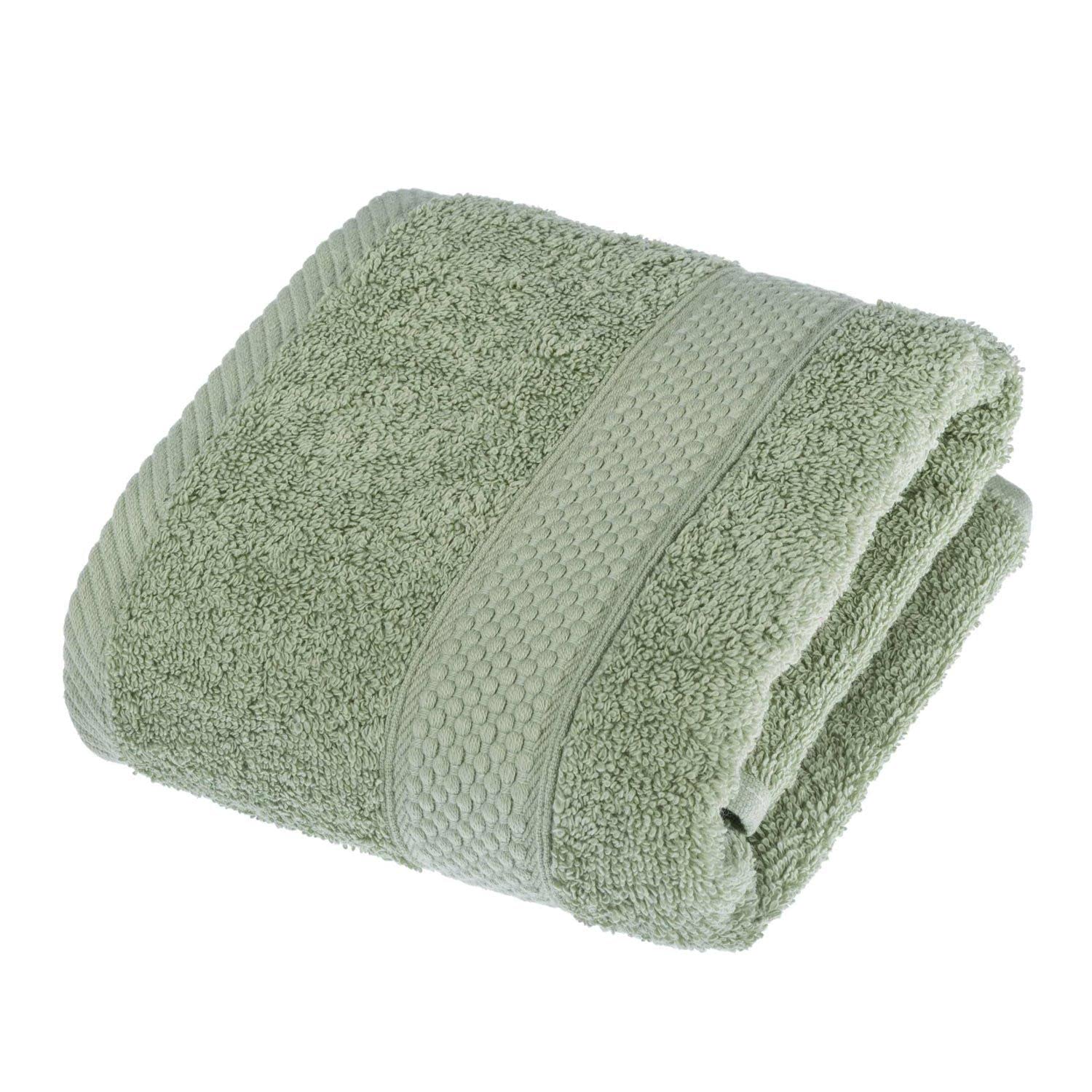 HOMESCAPES Sage Green Turkish Cotton Hand Towel Super Soft Thick & Absorbent 500 GSM Towel Heavy Weight for everyday Luxury — image 1