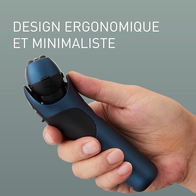 Series 700 ES-ALT4B Rasoir Électrique 3-lames Wet et Dry Homme, Rasoir Portable Sans Fil et Étanche, Capteur de Barbe Réactif, Tête Flexible