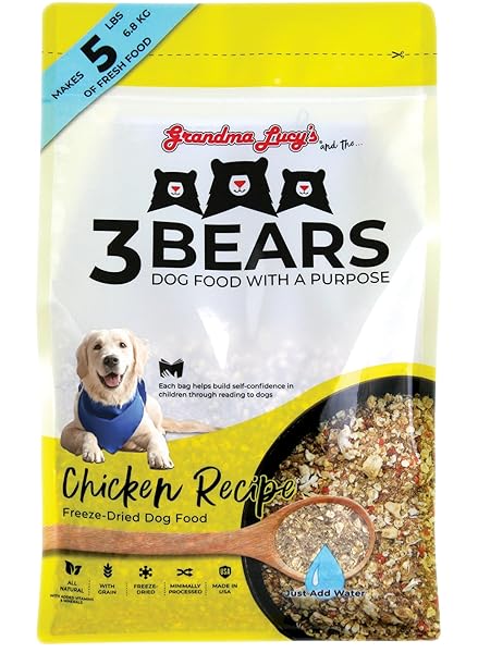 3 BEARS CHICKEN DOG FOOD – 1LB