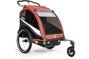 BURLEY DESIGN Burley Cub X, 2 Seat Kids Bike Trailer & Stroller