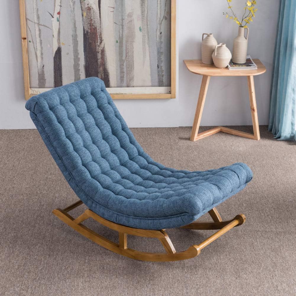 HENRYY Nordic Simple Rocking Chair Recliner Pregnant Women Chair Lazy Sofa Single Balcony nap