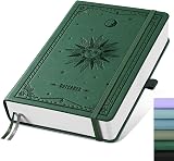 EMSHOI A5 Notebook Bullet Dotted Journal 320 Pages 100gsm Dark Green