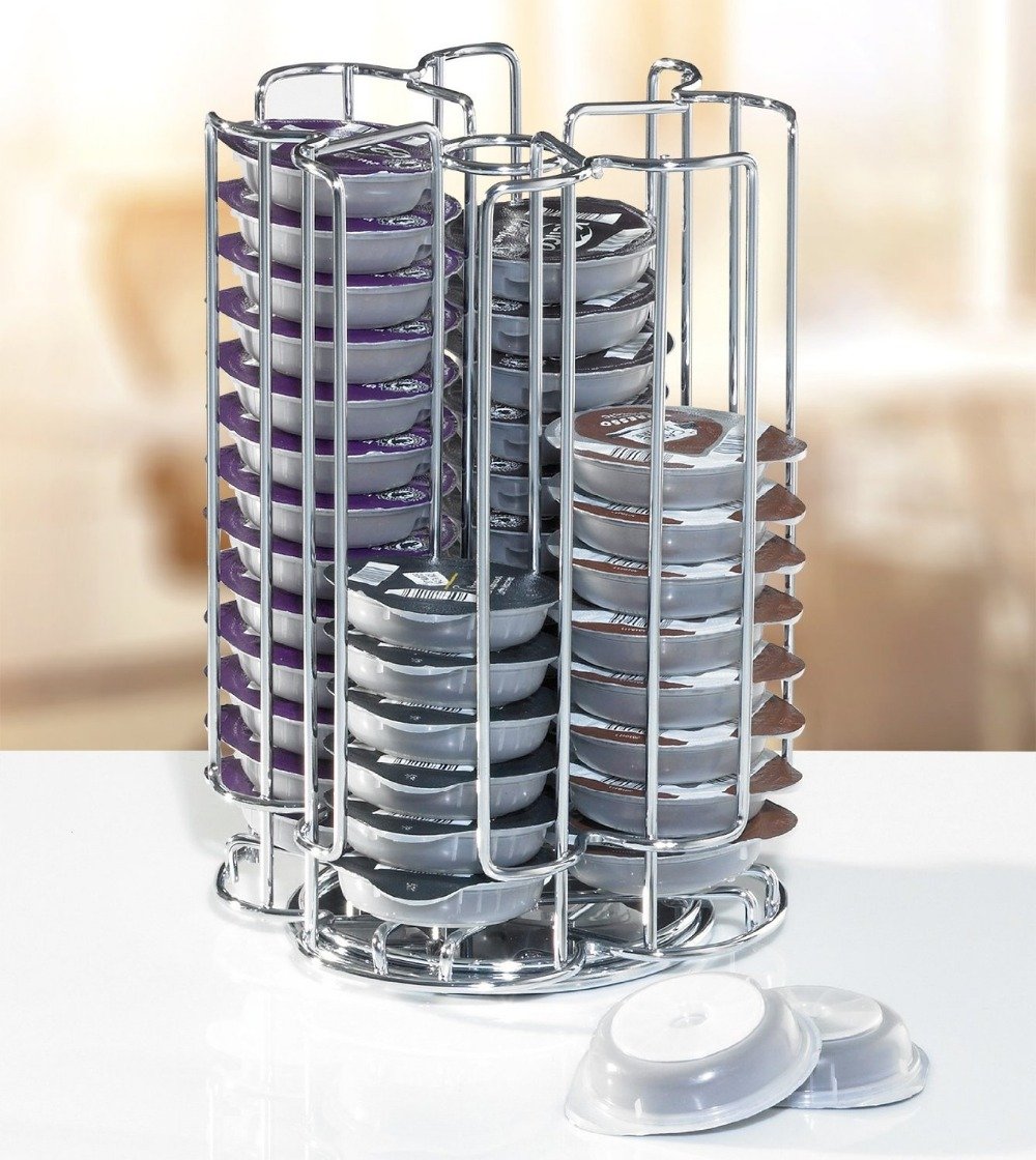 52 TASSIMO Pod Holder Disk Capsule Stand 4 Tier Revolving Non Slip 360° Base eBay