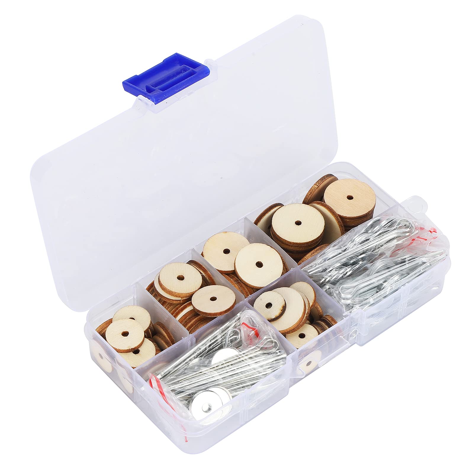 SEAFRONT 50 Set Doll Joint Cotter Pin Joints Wood Skeleton Joints Connector Movable Engage Bolt Wooden Flat Washers Set DollBody Joints Accessories
