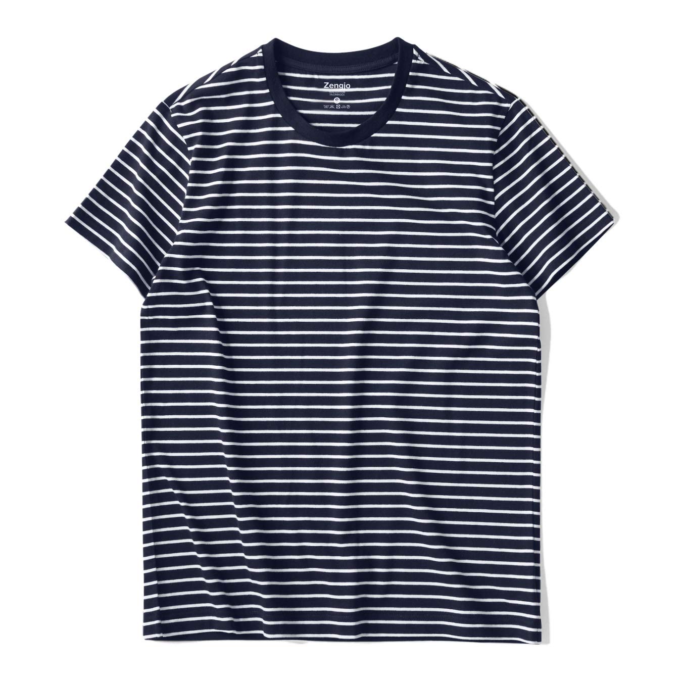 Mens Striped Shirt Short Sleeve T-Shirts