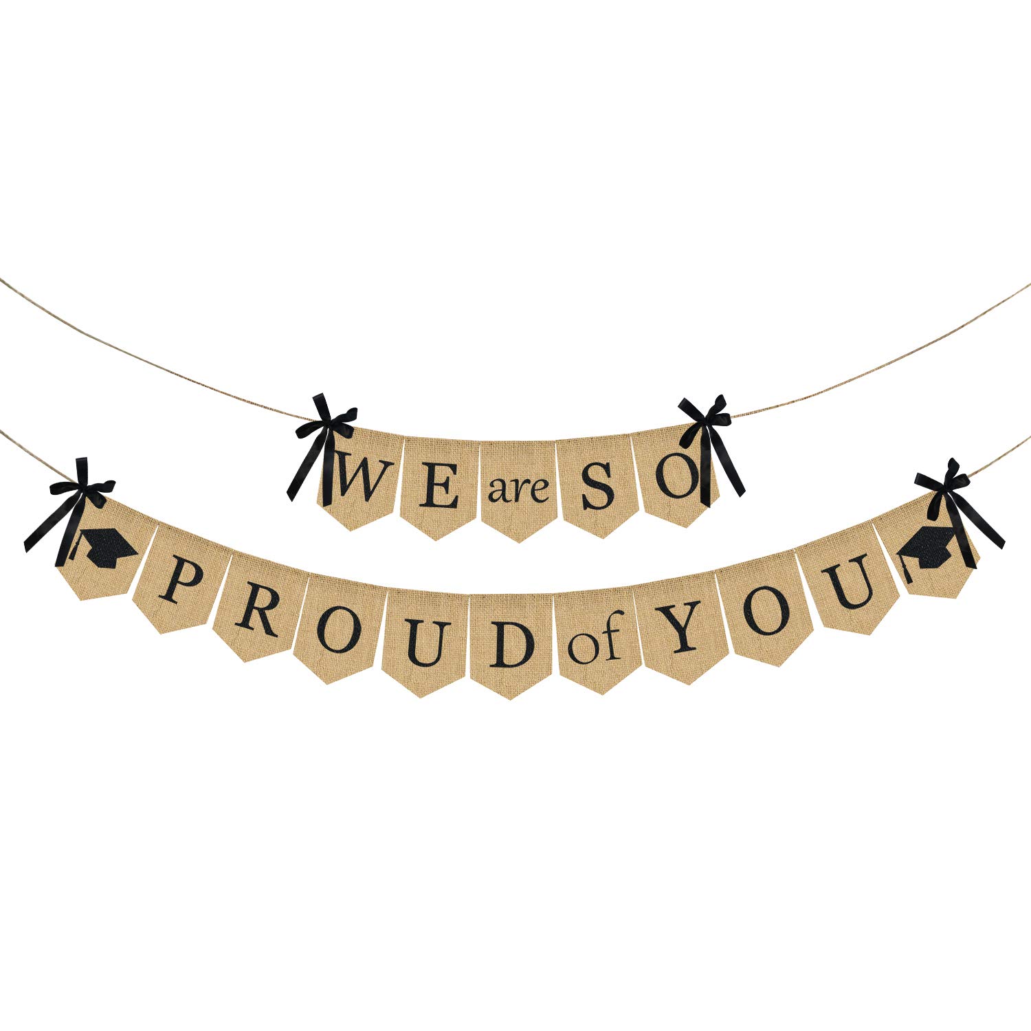 Burlap We Are So Proud Of You Banner Rustic Vintage Graduation Banner Graduation Decorations For Graduations Party Supplies 21 Great For Graduation Party Grad Party Home Party Decor Backdrop Buy