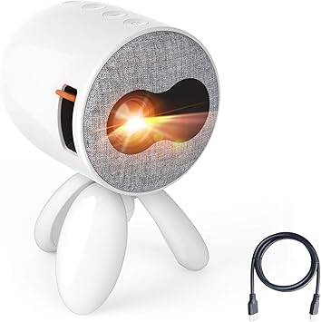 Amazon Com Mini Projector Artlii Octopus Portable Movie Projector Led Video Pocket Projector Compatible With Hdmi Laptop Video Games Stereo Speaker 360 Rotation Sleep Timer Zooming Function Electronics