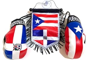 PRK 14 Dominirican Puerto Dominican Rican flag for car home wall door window accessories decoration