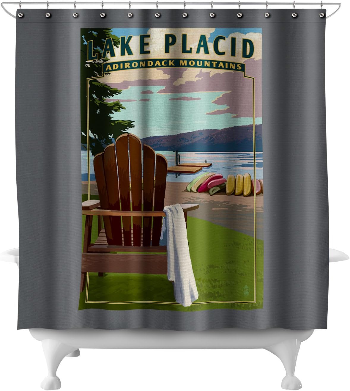Amazon Com Lantern Press Lake Placid Adirondack Mountains New