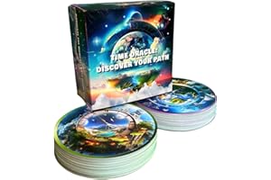 Milliana Riche Time Oracle Cards, 100 Oracles for Fortune-Telling; Positive Affirmations for Stress Relief, Inspirational Messages, Icebreaker, Fun Party Games.