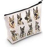 LEVLO German Shepherd Cosmetic Makeup Bag German Shepherd Lover Gift German Shepherd Mom Travel Pouch Bag German Shepherd Merchandise (German Shepherd)