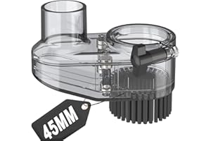 CAMXTOOL CNC ABS Dust Shoe for CNC Machines, 45mm Diameter Motor, fits Most 300W-500W Spindle Motors, Engraving Machine Accessories for CNC Engraver Milling Mahcine CNC Router Machine