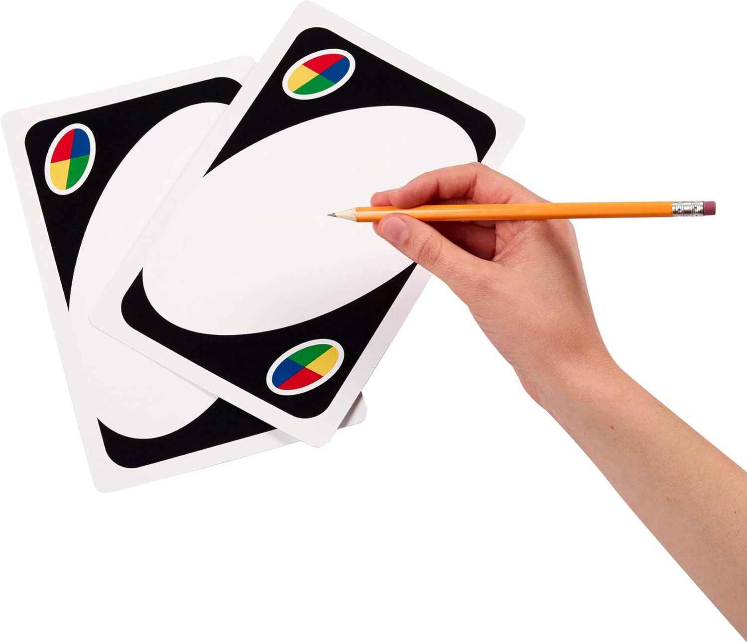 Mattel Games Giant UNO Card Game for Kid Adult & Families, Color Blind Accessible & Customizable Large Deck, GRL91 - Image 5