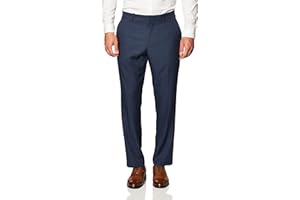 Perry Ellis Portfolio Men's Performance Dress Pant, Modern Fit, Non-Iron, Flat Front Stretch (Waist Size 30 - 42)