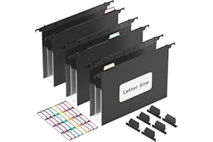 ThinkTex Plastic Expanding Hanging File Folders,Reinforced 3.15" Hanging Accordian Folder，Large Capacity, Letter Size for Filing Cabinet Tax Filing, Contracts, Invoices, Office, School & Home-3pcs