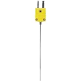 PerfectPrime TL3161K K-Type Thermocouple Temperature Sensor Probes 316L stainless steel 572°F, 3.3in long