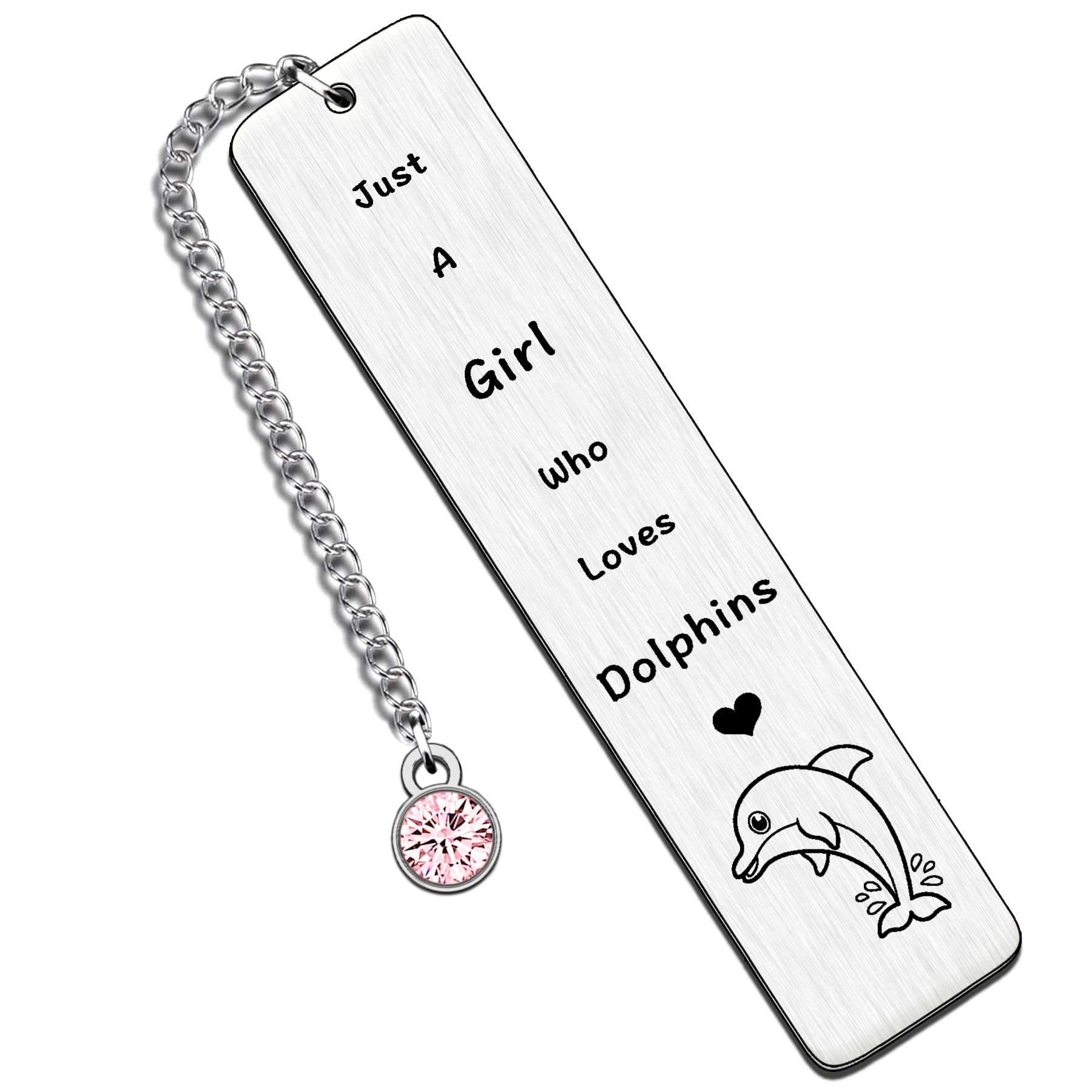 HULALA Dolphin Bookmark Gifts for Girls Birthday Christmas Presents Friend Dolphin Lover Just A Girl Who Loves Dolphins